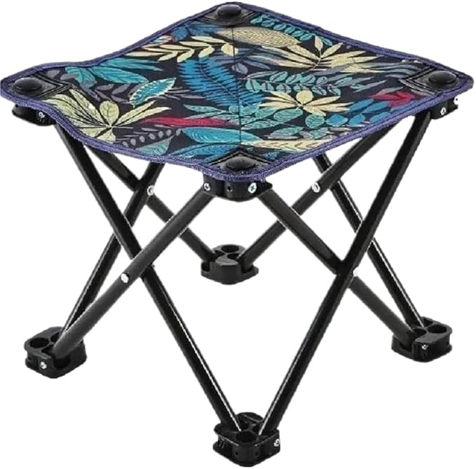 Folding Camping Stool Portable Footstool Small Lightweight 300 Lbs Weight Capacity for Outdoor Hiking Fishing