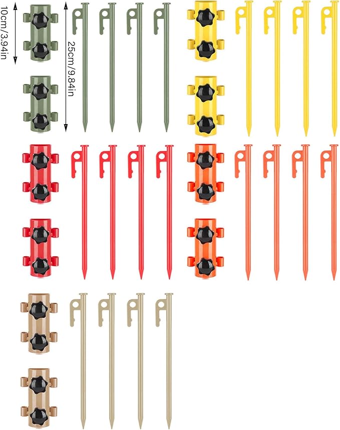 1Set Regulable Tent Rod Portables Tent Holder Awnings Canopies Rod Camping Rod for Camping