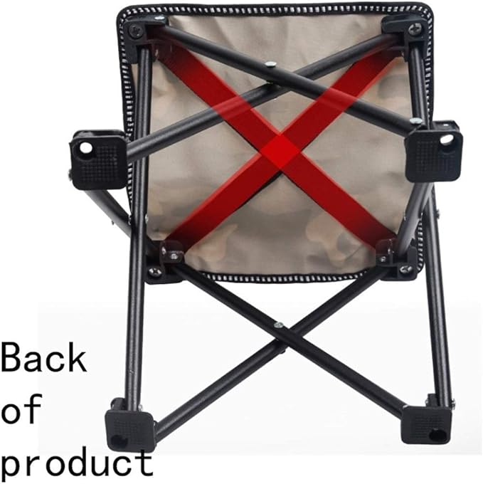 Light Camping Hiking Fishing Folding Chair from Steel Frame for Outdoor Camouflage Portable Leisure Picnic Beach Foldable Chair Seat with Free Bag (Quantity : 2)