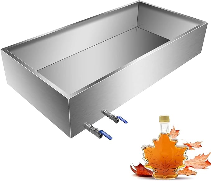 Maple Syrup Evaporator Pan Set - Premium Stainless Steel Maple Syrup Boiling Pan – One Heavy Duty Boiling For Maple Syrup Collection48Dx24Wx9.5H
