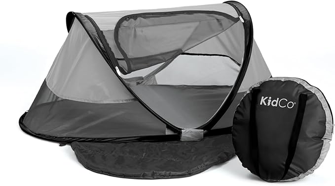 KidCo - Peapod Portable Foldable Mesh Toddler Travel Tent &amp Storage Bag Play Tent Ages 6 Months - 3 Years (Midnight)