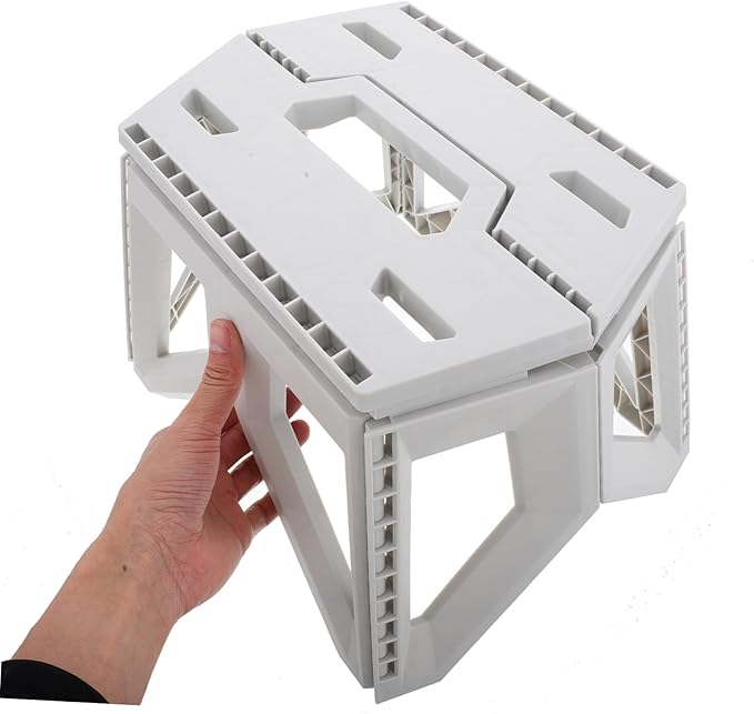 Collapsible Garden Stool Lightweight Portable Camping Stool for Adults Outdoor Folding Seat Stable Support