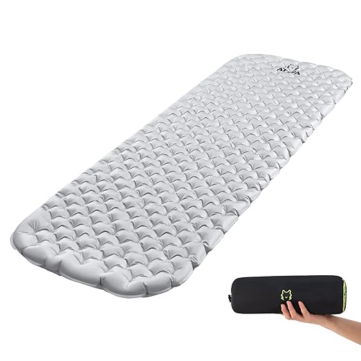 ATEPA Ultralight Sleeping Pad - Waterproof and Durable Camping Mat Sleeping Mat for Comfortable Camping Hiking and Backpacking | Compact Air Mattress for Travel and Outdoor Trips