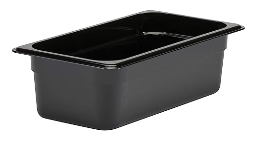 Cambro 34CW110 Food Pan 1/3 X 4 Camwear Black Case of 6