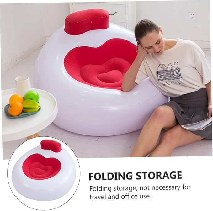 Inflatable Lounge Chair Reclining Camping Oversized Lawn Chair for Outdoor Travel Festivals