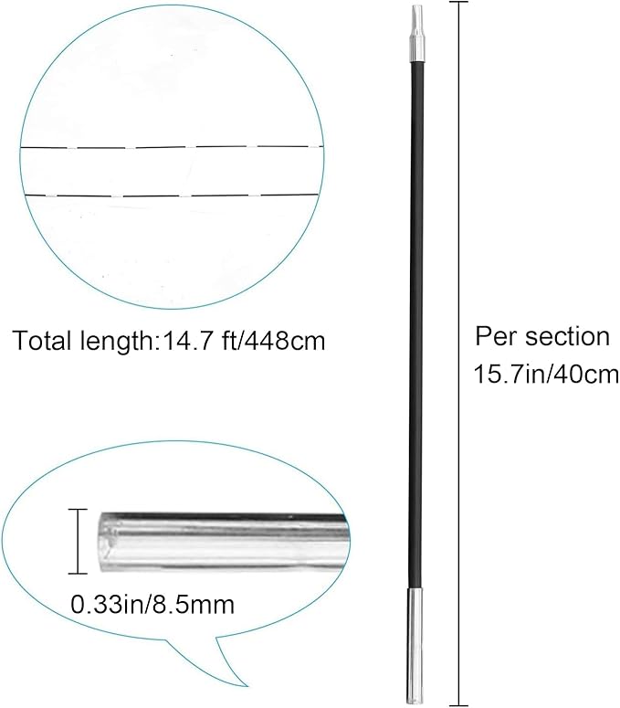 Venustas Beach Tent Poles Replacement Accessories Multifunction Tent Poles for 3/4-5/6-7 Person Beach Tent 2 Pack