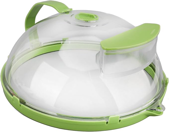 Microwave Cover Splash Proof High Temperature Multipurpose Sealed Oven Food Cover for Microwave Oven Kitchen Use PC Material Transparent 19.12oz