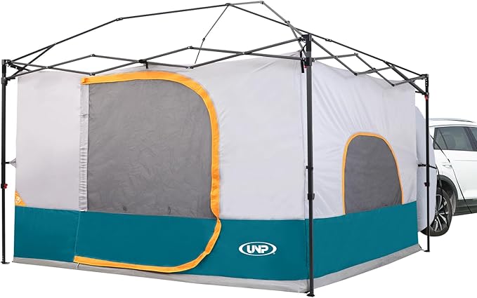UNP Camping Canopy - Inner Tent - Side Tents - SUV Camping Cube for 10' x 10' Pop Up Canopies (Canopy Pole/Shelter NOT Included) (Ocean Blue-SUV Cube Tent)