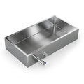 Marada Maple Syrup Evaporator Pan with Dual Interface Steam Table Pan304 Stainless Jam Food Chafing for Home Outdoor Cooking (30L x 16W x 6H)