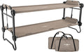 Disc-O-Bed Large Portable Bunk Camping Cots with Carry Bags - Heavy-Duty Indoor or Outdoor Sleeping System Converts to Bench or Separate Beds 500 lb Weight Capacity Per Cot
