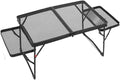 Compatible for Portable Iron Mesh Folding Table Light Aluminum Alloy Camping Outdoor Barbecue Heat-Resistant and Waterproof