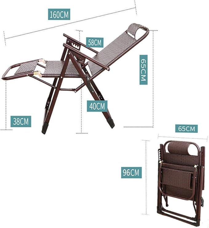Folding Chair ReclinerAdjustable Reclining Sun Loungers Chairs Heavy Duty Sun Lounger Recliner Chairs Reclining Camping Chairs Office Lunch Break Chair for Outdoor Patio Camping Beautiful scener