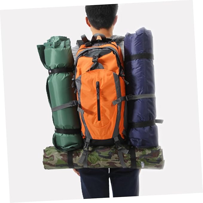 Happyyami Wear Resistant Portable Inflatable Sleeping Pad with Pillow Compact Camping Mat for Hiking Picnic Outdoor Use Lightweight Full Sleep Pad for Cold Ground Insulation