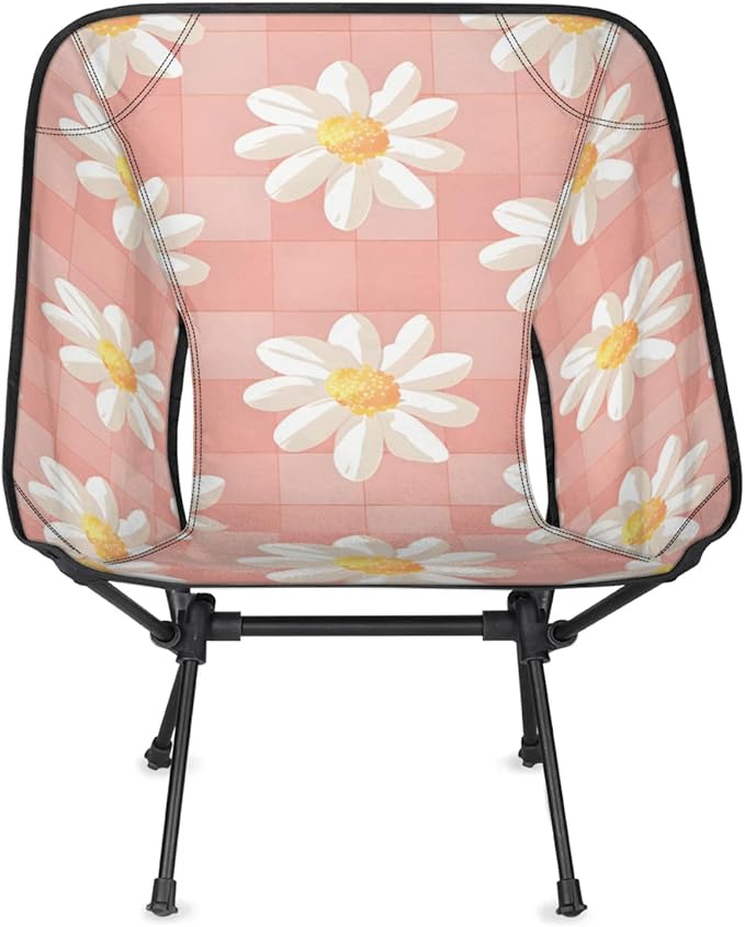 Honeybaby Folding Camping Chair Daisy Grid Camping Chairs Lightweight Portable Chair Outdoor Foldable Chairs for Camping Travel Picnic Beach Hiking