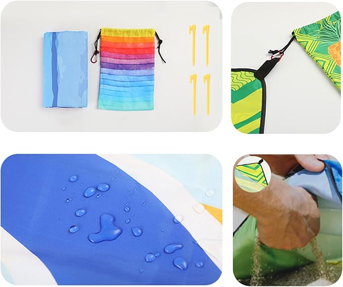 Foldable Outdoor Picnics Blanket Easy to Carry Beach Blanket Large Spacious Mattress Elegant Camping Pad for Relaxation Pad for Camping
