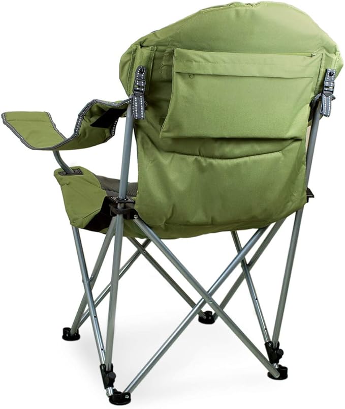 Picnic TIME Reclining Camp Chair Beach Chair for Adults Sports Chair with Carry Bag
