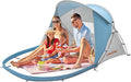 #WEJOY Beach Tent Sun Shelter Windproof Reinforced 9.5mm Frame 4 Person Easy Up Beach Shade UPF 50+ UV Protection Beach Cabana Travel Canopy Portable Sun Shelter for Beach Baby &amp Family