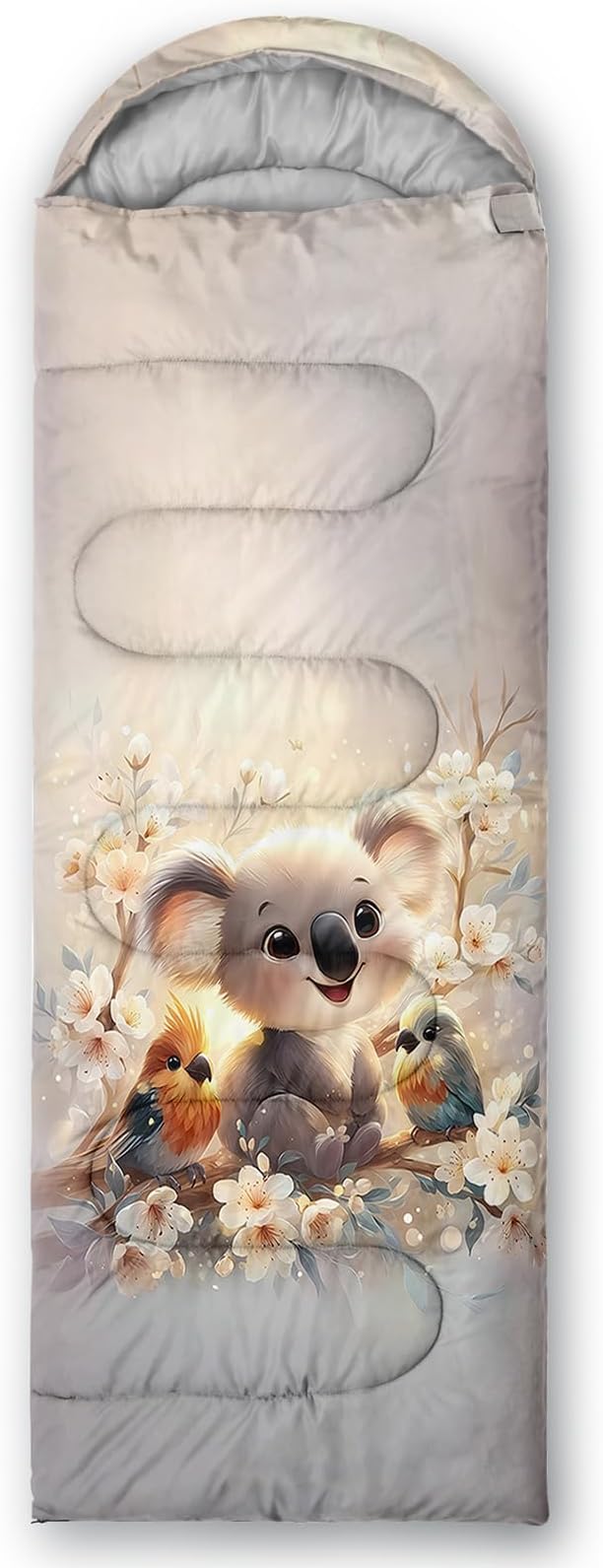 AILONEN Cartoon Camping Sleeping Bag for Boys Girls AdultsLightweight &amp Waterproof3 Season Warm &amp Cold WeatherPortablePrinted Sleeping BagTravelingCampingHiking