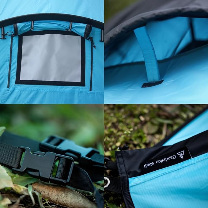Hot Tent with Stove Jack – 4 Season Waterproof &amp Windproof Shelter for 1–4 People Lightweight for Camping Hiking Hunting &amp Fishing