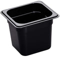 Cambro 66HP110 Food Pan 1/6 X 6 H-Pan Black (Pack of 6)