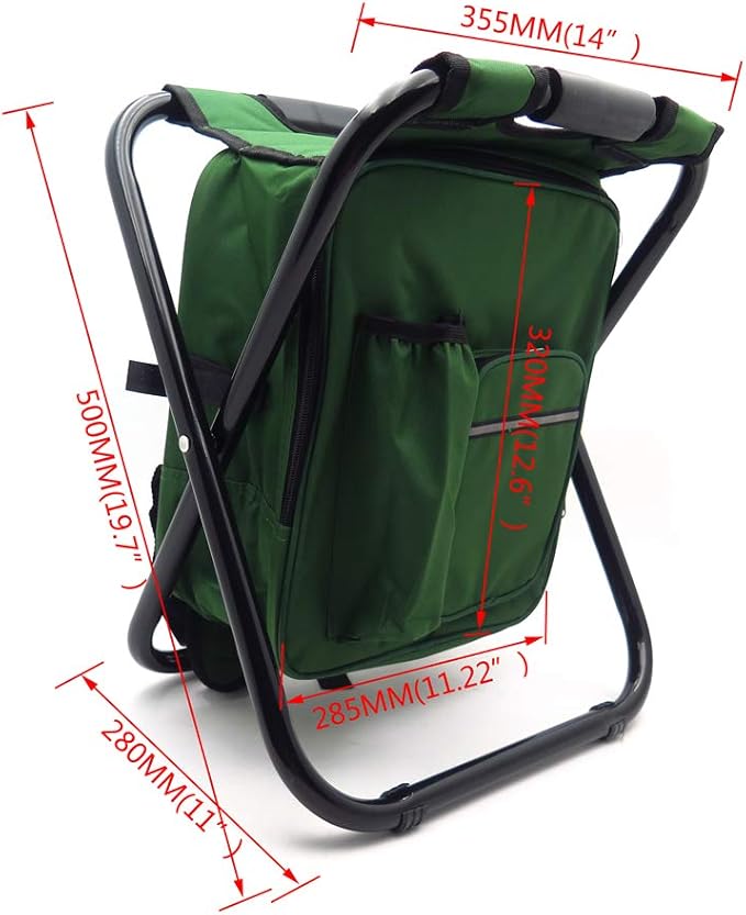 HTTMT - Portable Folding Camping Fishing Chair Stool Travel Backpack Beach Bag Sale [Item Number: ET-Seat001]
