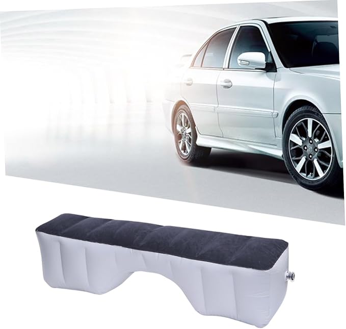 Luxshiny Car Inflatable Air Mattress Lightweight Travel Bed for Camping Rear Seat Sleeping Pad Portable Durable Car Air Bed Compatible with Models Random Color