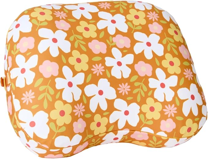 Ballast Beach Pillow – Comfy Durable &amp Compact Stays Put on Windy Beaches with Patented Sand Pouch Inflatable Pillow for Beaches Pools Camping Festivals and Travel (Oahu Floral)