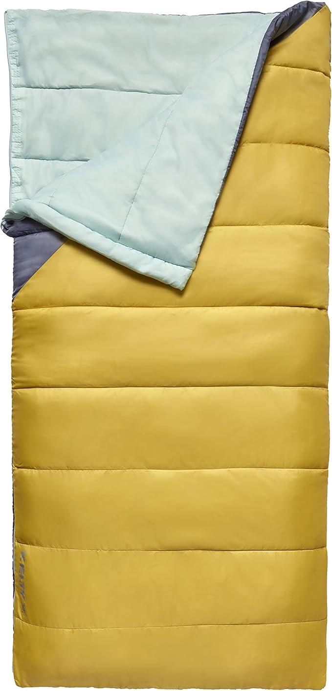 Kelty Campground Kit Sleeping Bag and Sleeping Pad Set &amp Combo Includes 40 Degree Fahrenheit Rectangular Sleeping Bag and Self-Inflating Sleeping Pad - Beginner Car Camping Kit