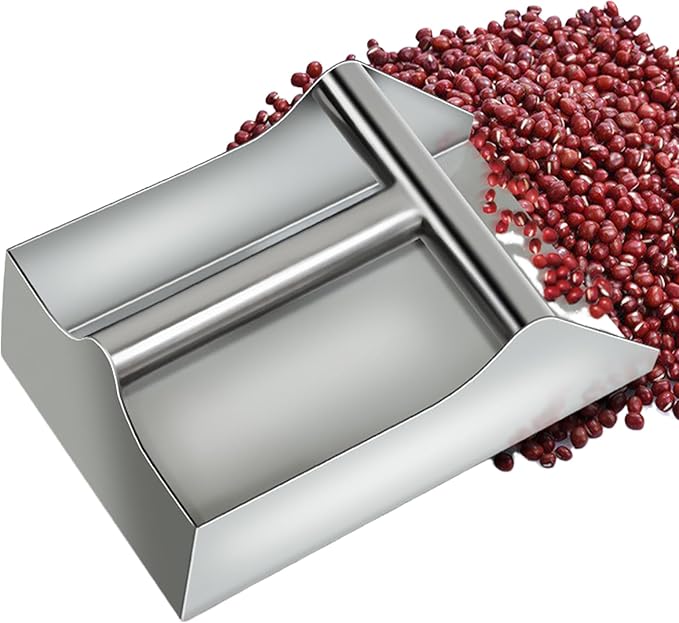 Grade Stainless Steel Shovel - 25x14.5x12cm Scooper - Coffee Bean Candy Shovel Kitchen Outdoor Dog Scoop Scoops