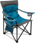 CAMPHILL Oversized Portable Camping Chairs Collapsible Outdoor Chairs with Pocket and Cup Holders Carry Bag for CampingTailgatesBeachand Sports