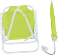 BESPORTBLE 1set Portable Boys and Girls Umbrella Beach Chair Sun Lightweight Ergonomic Lounge Chair for Outdoor Use for Toddlers and Boy Girl Green