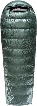 700FP Gray Goose Down Envelope Sleeping Bag – E-Series Ultra Warm for Camping Backpacking
