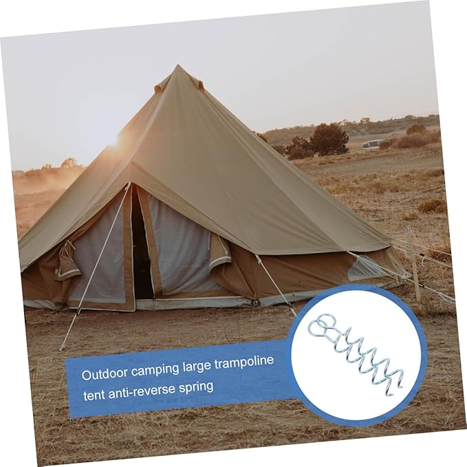 YARNOW 3Pcs Iron Tent Stakes for Camping Durable Outdoor Tent Pegs with Sharp Ends for Reusable Stakes for Tent and Tarp Heavy Duty Ground Anchors for Wind Resistance