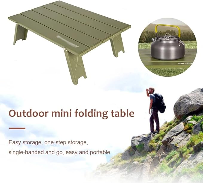 Aluminum Alloy Mini Outdoor Folding Table Furniture Barbecue Camping Tent Household Bed Computer Desk