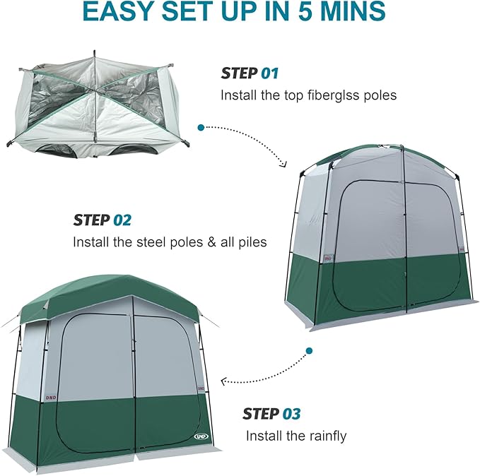 Shower Tent Outdoor Camping Privacy Shelter-Dressing Changing Room-Portable Toilet Tent for Hiking Sun Shelter Picnic Fishing