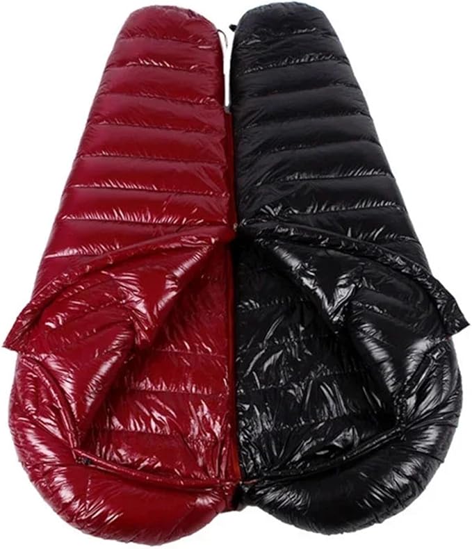 Upgraded Water-Repellent Goose Down Sleeping Bag – Premium Winter Camping &amp Glamping Gear