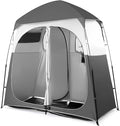 VINGLI 2 Room Shower Tent 7.5 FT Instant Pop Up Shelter with Carrying Bag Privacy Changing Room TentPerfect for Portable Toilet Camping Dressing Outdoor Indoor Easy Set Up