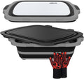 XL Collapsible BBQ Prep Tub with Cutting Board &amp Drain Plug – Portable Food Prep Station for Kitchen Camping &amp Grill – Dishwasher Safe Space-Saving Design – Heat-Resistant Glove Included (Bl