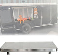 Fold Down Concession Shelf Foldable Stainless Steel Shelves for Food Truck Exterior Utility Wall Shelf for Grilling Stations Porch Storage Trailers(Silver-W 12in/30cmL 40in/101cm)