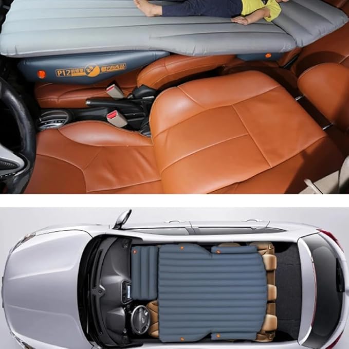 Travel Inflatable Mattress for Car with Front Slope Pad and Cushions Air Bed (P12)