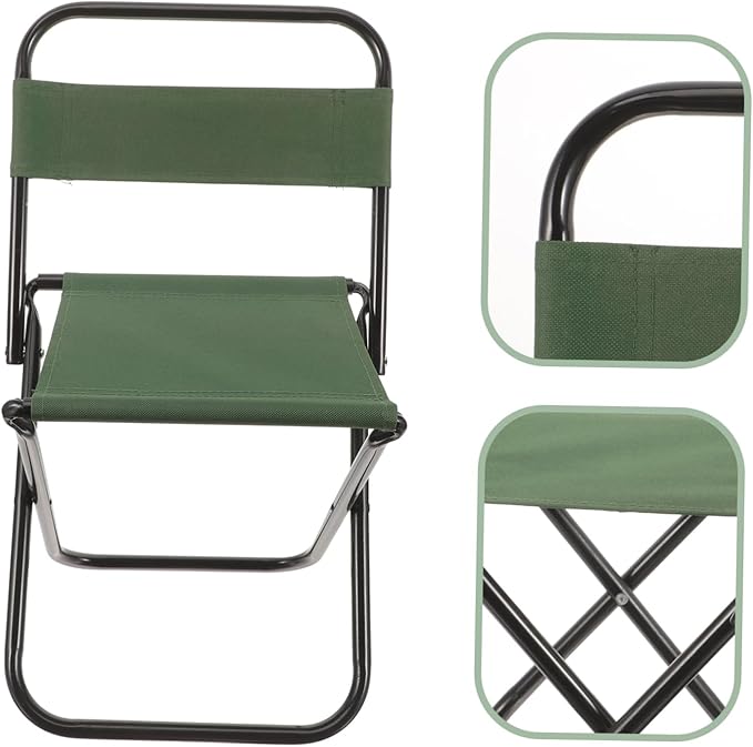 Folding Camp Table Portable Camping Chair Outdoor Furniture Lightweight Compact for Adults Back Support for Hiking
