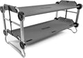 Disc-O-Bed Youth Double Cot Kid-O-Bunk Modular for Bunk Beds Dual Cots or Bench with 2 Carry Bags for Portable Transport