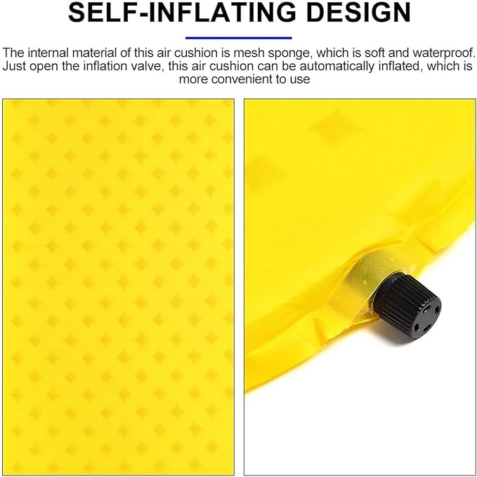 Camping Self-Inflating Mattress Folding Inflatable Air Bed Beach Travel Mat Tourism Sleeping Pad Outdoor Hiking