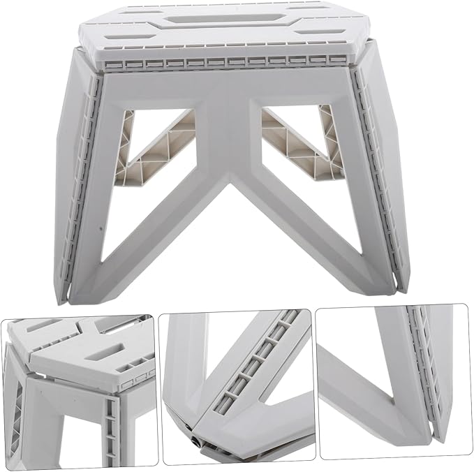 Ciieeo Foldable Stool Compact Garden Chair Stable Legs for Camping Hiking and Travel