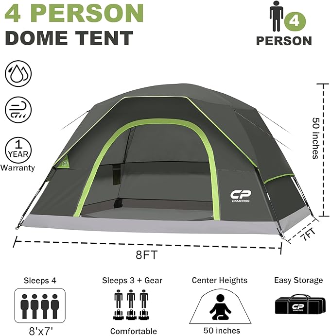 CAMPROS CP 4-8 Person Tent