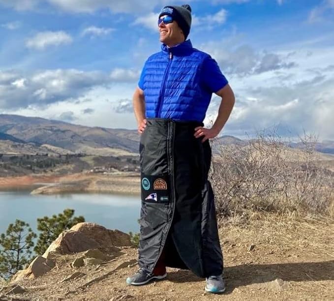 Mozy Tall | The Wearable Thermal Wrap for The Outdoors | 2 Inches Taller | Black