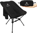 Portable Camping Chair with ReleaseLock Stable Lightweight Camp Ultralight Folding Compact 330lbs Backpacking Foldable Chairs for Outside Beach Picnic Hiking Festival &amp Travel -Black
