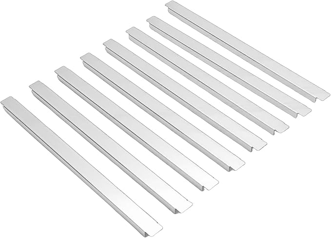 Aramox Stainless Steel Adapter Bar 32cm/12.6 Inch Food Divider for Restaurant Kitchen Steam Table Divider 8 Pieces