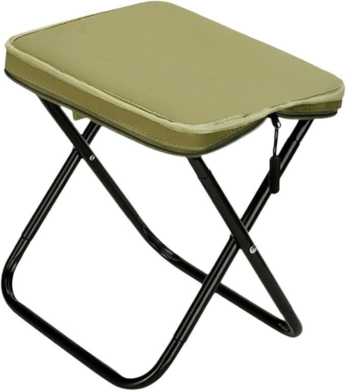 Folding Stool Footstool Compact Packable Frame Camping Furniture Picnic Chair Seat Portable Camping Stool for Travel Lounge