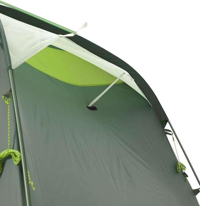 THE NORTH FACE Sequoia 4 Tent - Four-Person Waterproof Camping Tent Spacious &amp Easy to Set Up 2 Zipper Doors Agave Green/Granny Smith One Size